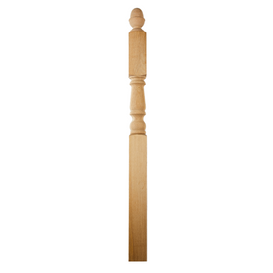 Oak colonial newel post 