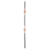 Iron Solid Double Golden Basket Baluster