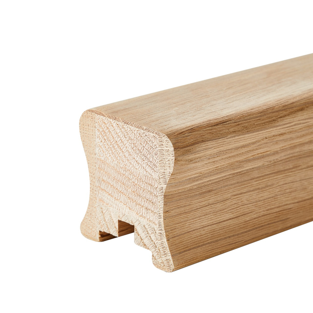 Oak HDR Handrail with Groove
