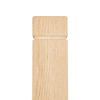 Oak Square Newel post with groove