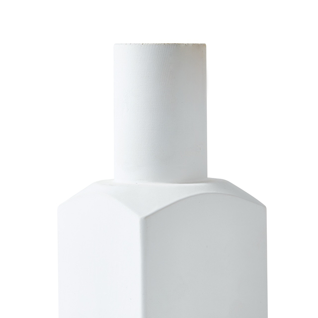 White Pegged Newel Post
